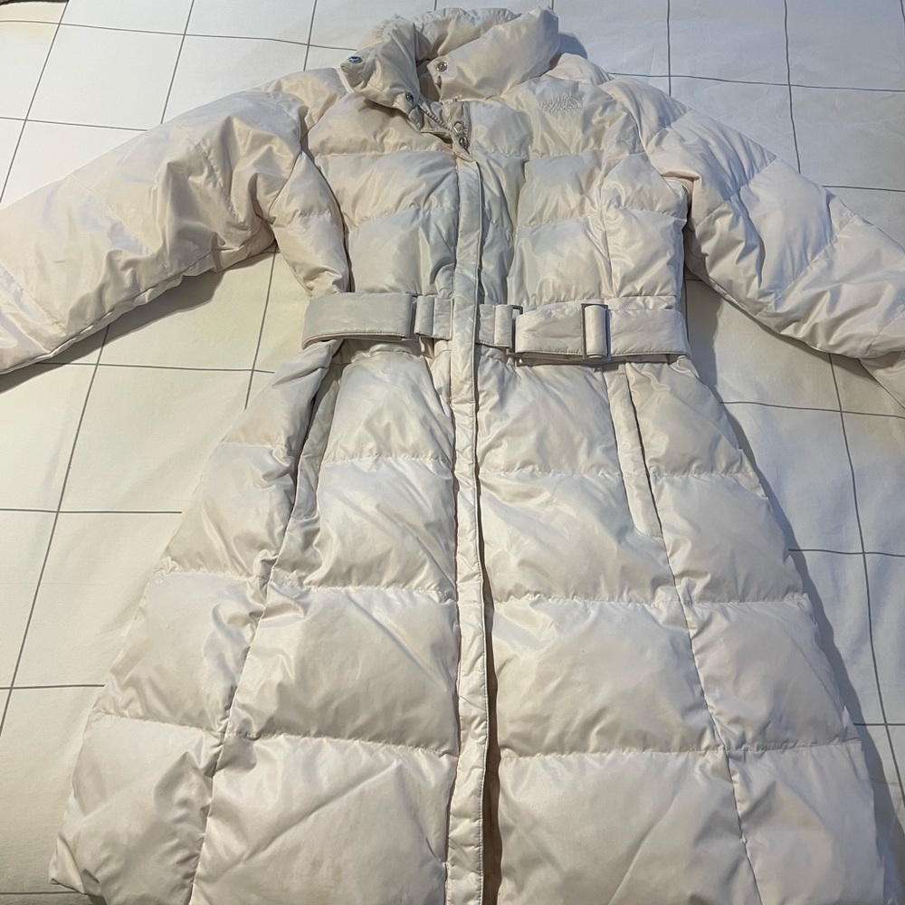 White Northface Parka Women’s Large